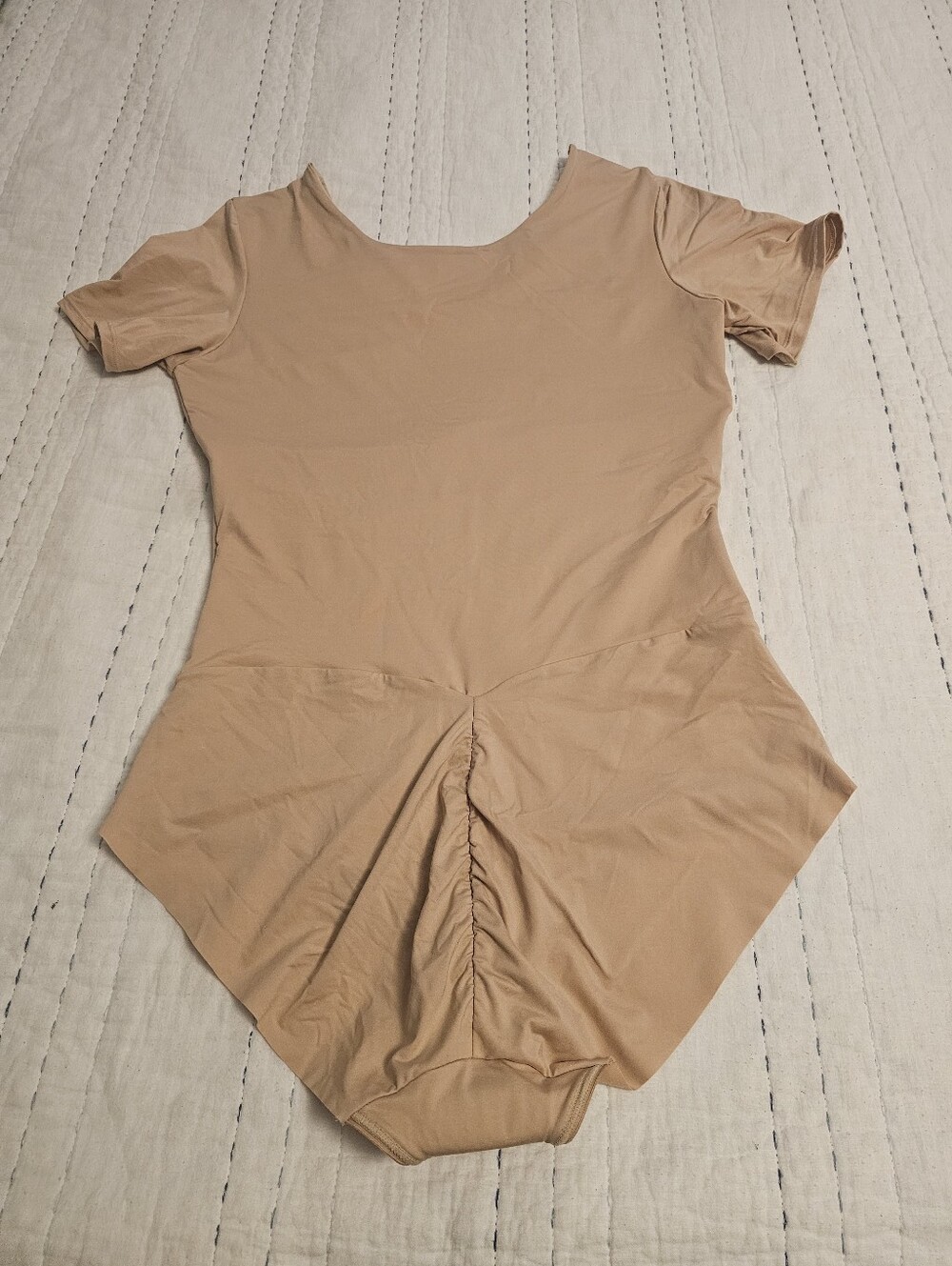 LEONISA Essential BoldlyShort Sleeve Round Neck Shaper Bodysuit NWOT Size Large - Picture 2 of 9